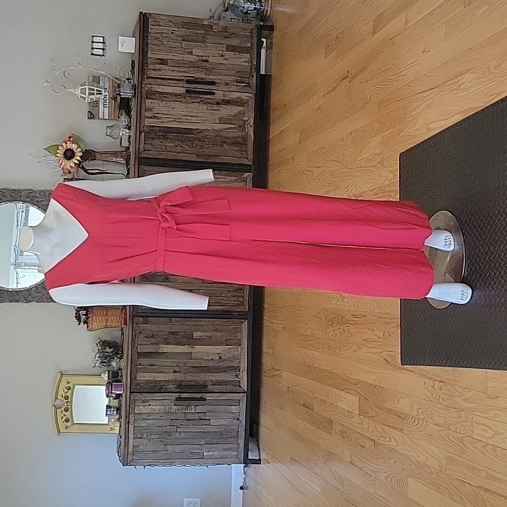 Everlane Japanese Go-weave Essential Red Jumpsuit